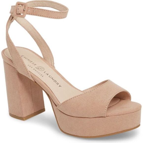 NEW Chinese Laundry Women’s Theresa Platform Nude Sandal 10 - Picture 11 of 12